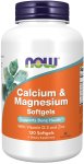 Now Calcium & Magnesium 120 Softgels (image for) Now Calcium & Magnesium 120 Softgels